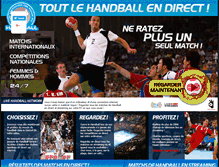 Tablet Screenshot of handballdirect.net